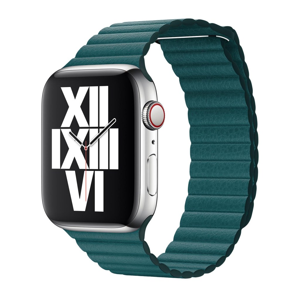 Picture of: Apple Leather Loop Apple Watch Armband Medium mm / mm ✓