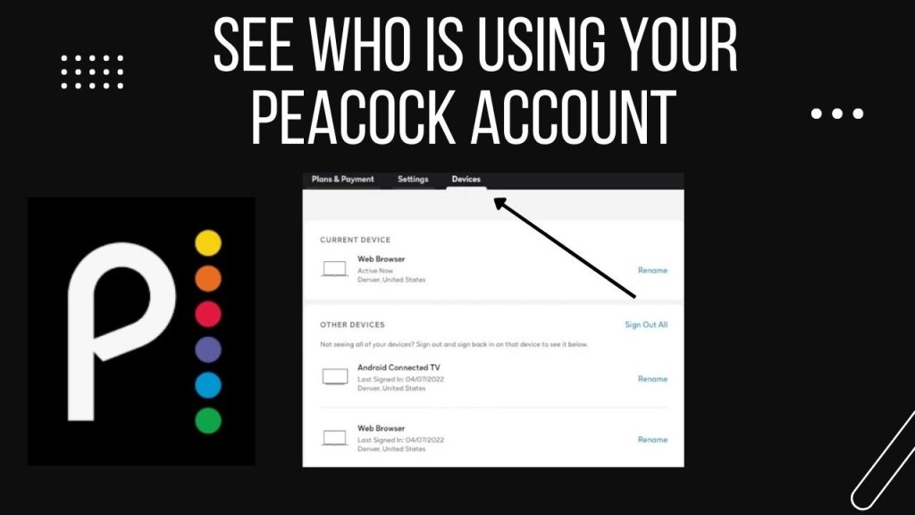 Picture of: Check to See Who Is Watching Your Peacock Streaming Account