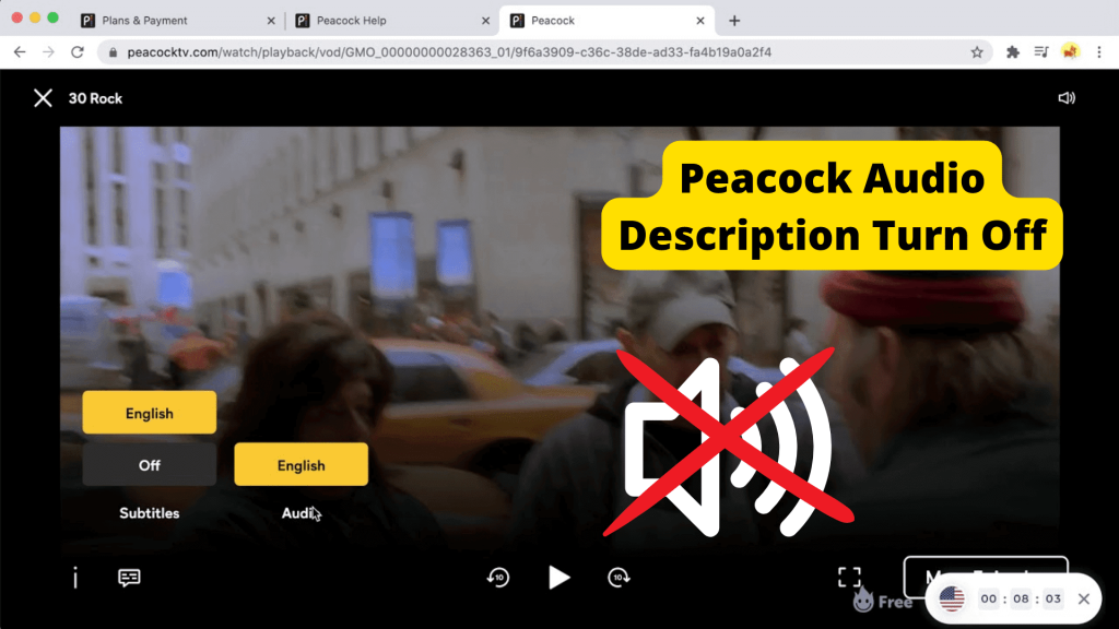 Picture of: How to Turn off Audio Description on Peacock – Vergizmo