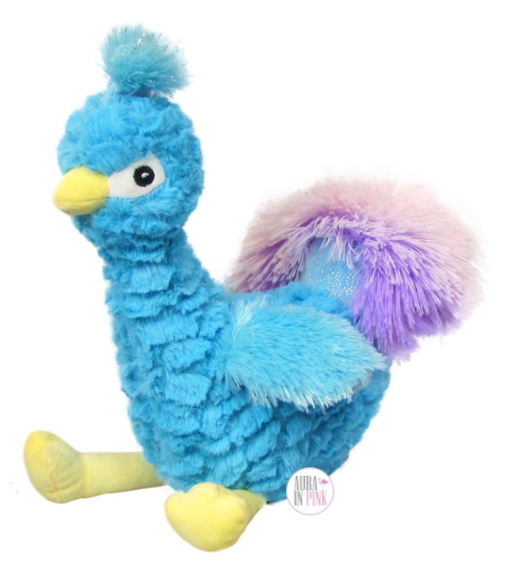 Picture of: Kellypet Majestic Blue Peacock Squeaky Plush Dog Toy – Aura In