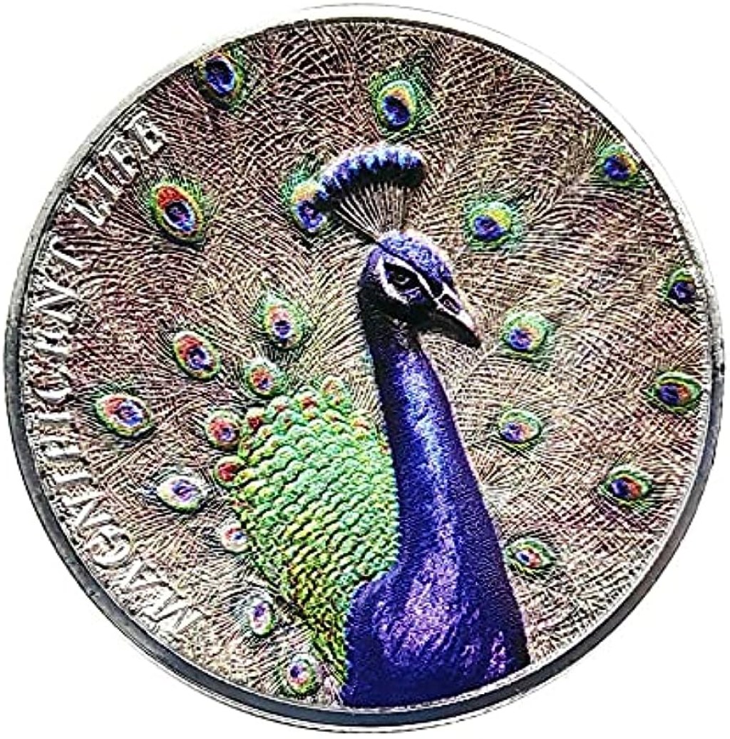 Picture of: Peacock Coin Commemorative Coin Peacock Display Wealthy Flower Coin  Cryptocurrency Replica Amateur Collectibles Home Decoration Crafts
