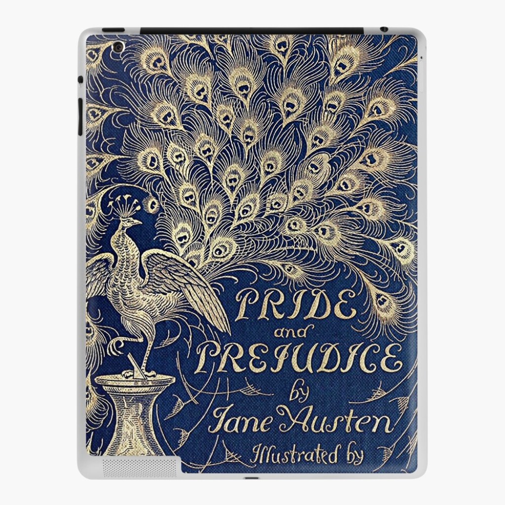 Picture of: Pride And Prejudice Peacock Edition Buchcover” iPad-Hülle & Skin